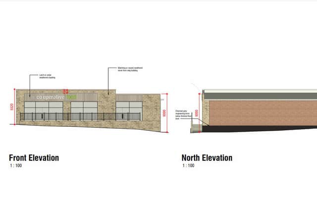 New plans showing proposed changes to the supermarket building at the old Royal Oak pub site on High Street, Mosborough, Sheffield, after council planners ruled that what has been built is unacceptable.