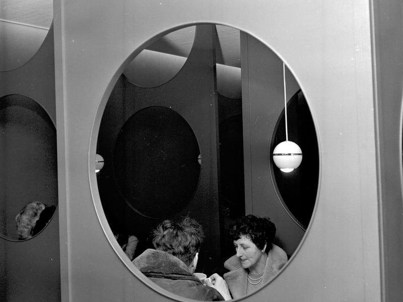 Interior of Brattisani's fish and chip shop in Newington Road Edinburgh in january 1971.
