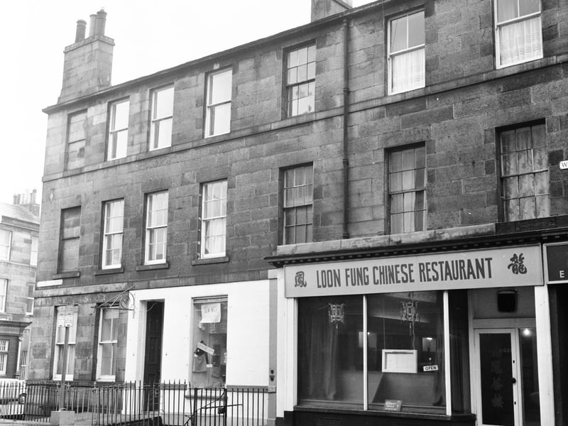 The Loon Fung Chinese restaurant in Warriston Place, Edinburgh, in March 1974.