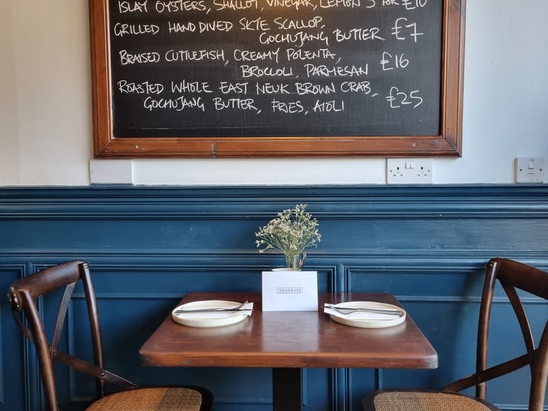 This fishy bistro in Edinburgh's Bruntsfield was one of the eight that were nominated as Best in the UK. They described their cooking as "flawlessly executed". We concur. 19 Colinton Road (0131 452 8453, www.finandgrape.com)
