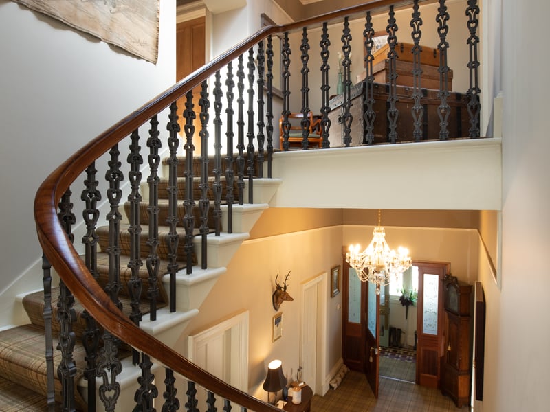 In 500sq m of space over two floors, Kingsmuir offers six ensuite bedrooms, two of which have their own sitting rooms. 