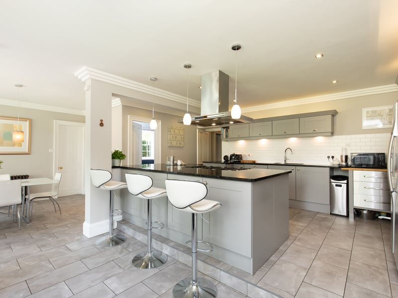 There are four reception rooms, a dining-kitchen, as well as a one-bedroomed annex.