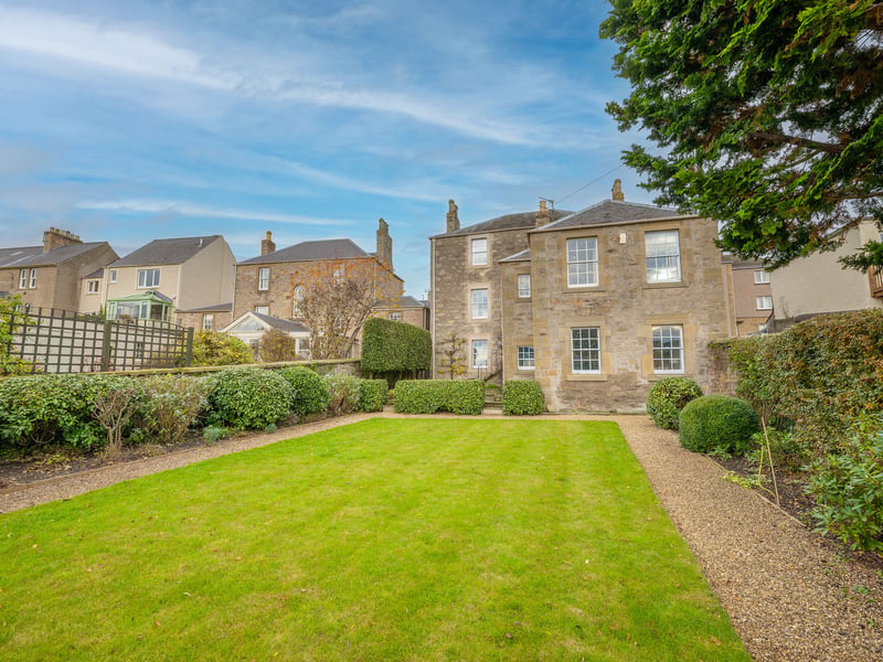 The house is on Roxburgh Street, in the middle of the historic market town, about 43 miles from Edinburgh.