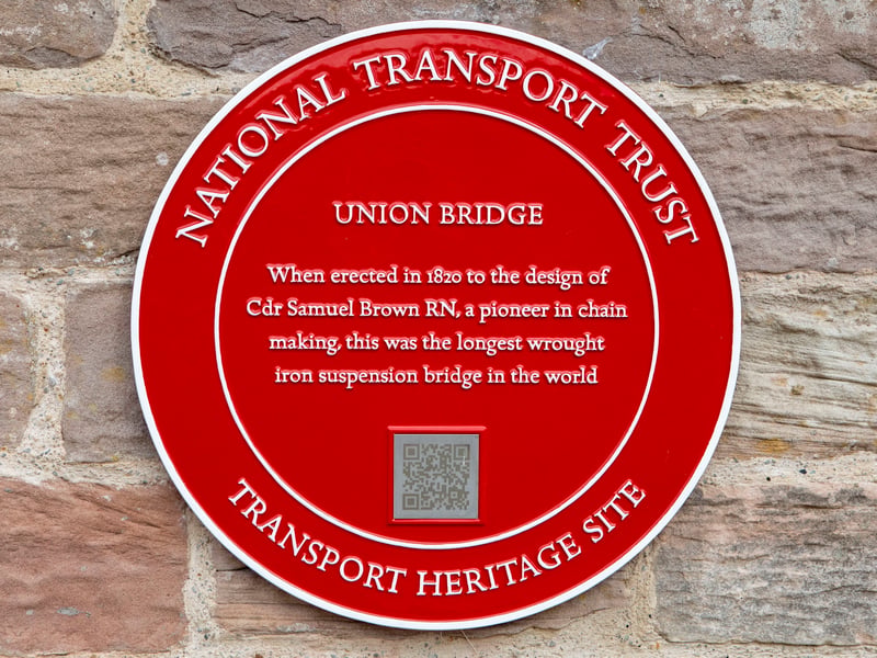 The Union Chain Bridge, Berwick upon Tweed on the England Scotland border