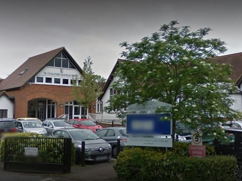 Dr Challoner’s is a selective grammar school for boys with a coeducational Sixth Form in Amersham, Buckinghamshire.
According to School Guide’s data, 99% of its pupils achieved 5 or more GCSEs. Its A level Point Score was 46.9 - equivalent to an A-. It is rated ‘outstanding’ by Ofsted.