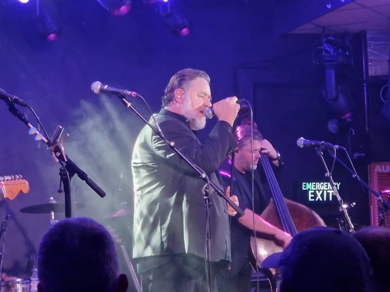 The Gladiator himself played an intimate show in Leeds in the summer. The "surreal" gig saw a mostly Leeds United clad crowd, a Yorkshire Tea wagon handing out free brews, a number of original songs along with star-studded stories recounted by the Australian Oscar winner.