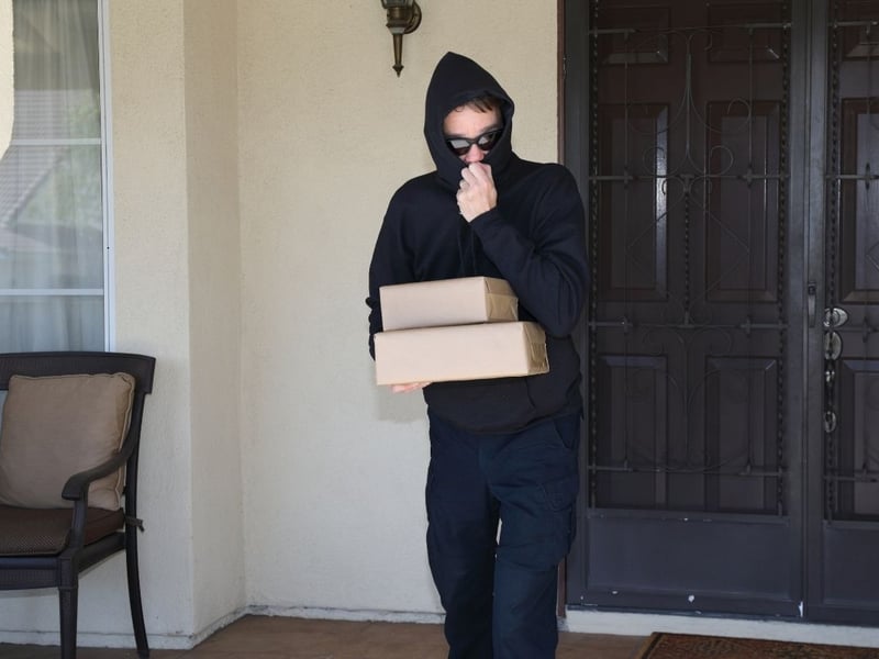 "The act of stealing parcels that have been left outside people’s houses for them."