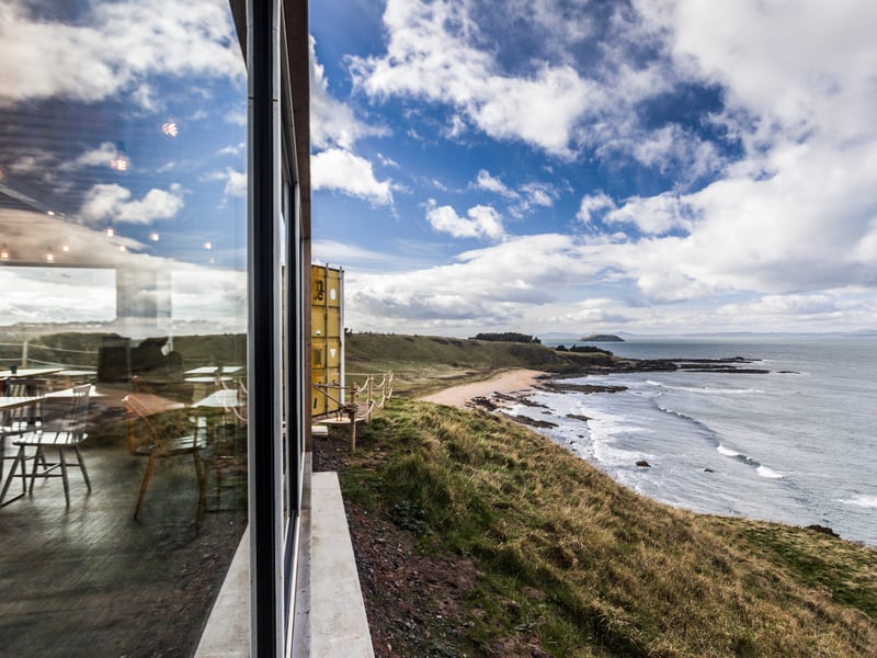 This cliff-edge cafe has been created from a shipping container.  The views are spectacular, and the food is too.
Sands Drift, North Berwick (01620 892817, www.driftalong.co.uk)
