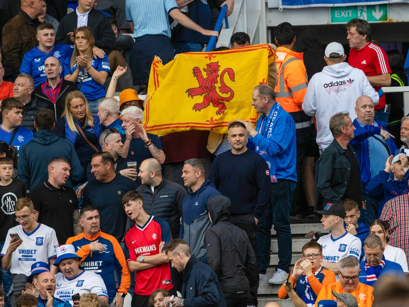 Rangers fans at St. Andrew's.