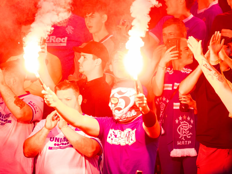 The atmosphere builds before the game with Birmingham City.
