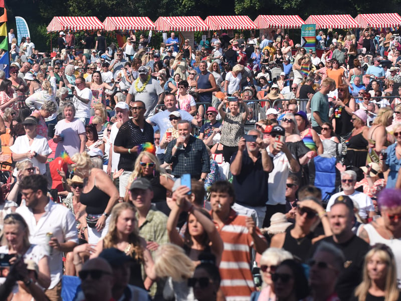 The warm weather certainly brought the crowds out to South Shields' Bents Park.