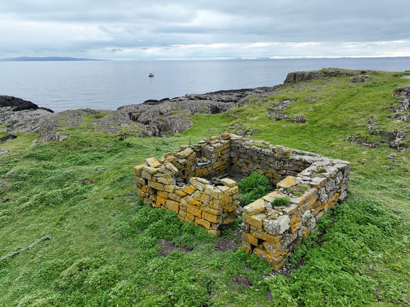The island off Skye has the remains of a chapel built by St Columba who brought Christianity to the islands in the sixth century. 