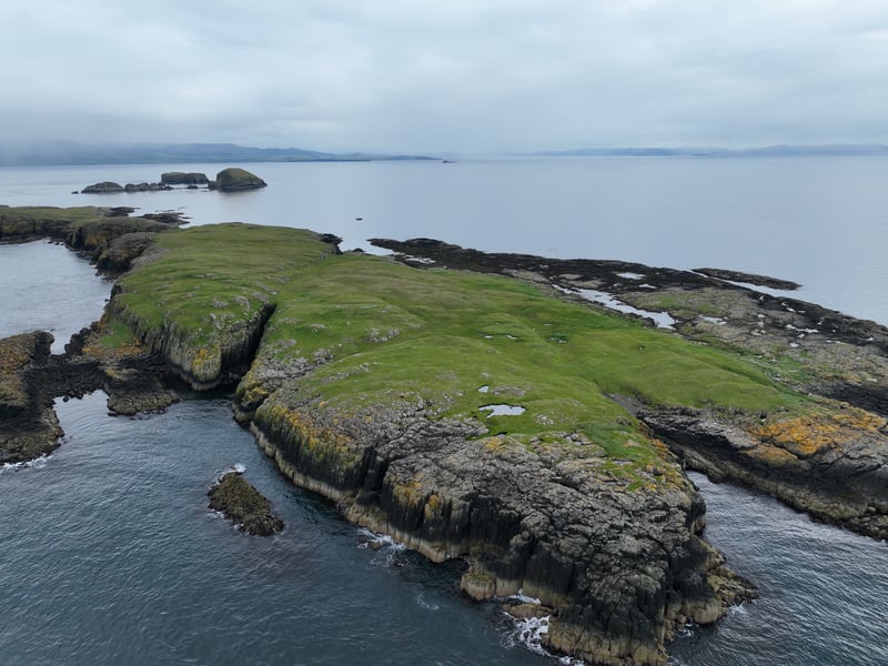 Fladda Chuain is said to be teeming with wildlife, including storm petrels, puffins and black guillemots, according to property company Goldcrest, which is managing the sale, and it is often possible to spot porpoises, dolphins, whales, basking sharks and otters in the waters around the island.