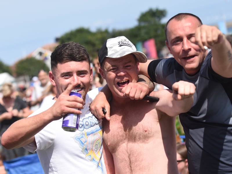 This group were certainly enjoying their afternoon in the sun.