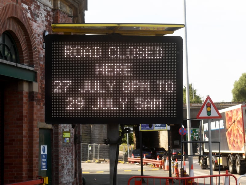 The removal of the Wellington Road footbridge took place over the weekend.