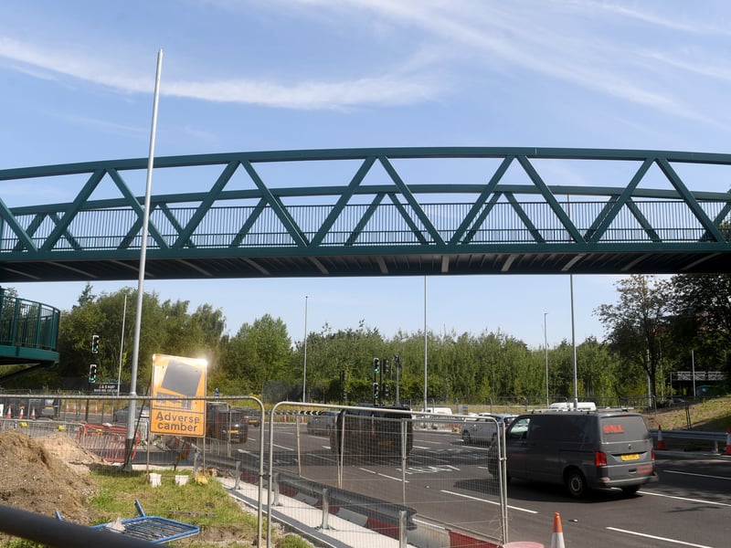 It will cross over the A58 and includes improvements to both approach ramps to better meet the needs of non-motorised users and people with disabilities.