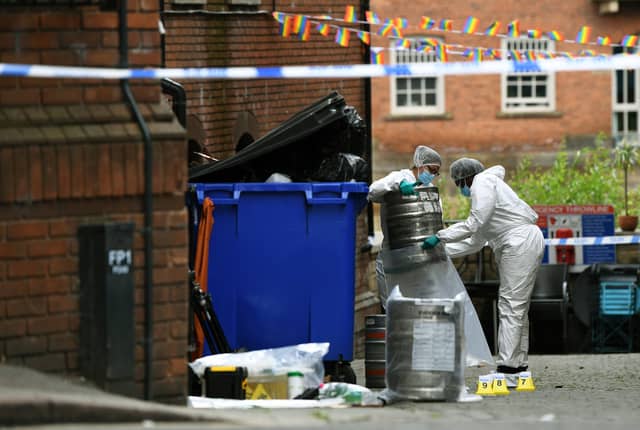Police incident off Call Lane, near The Bridge Bar.