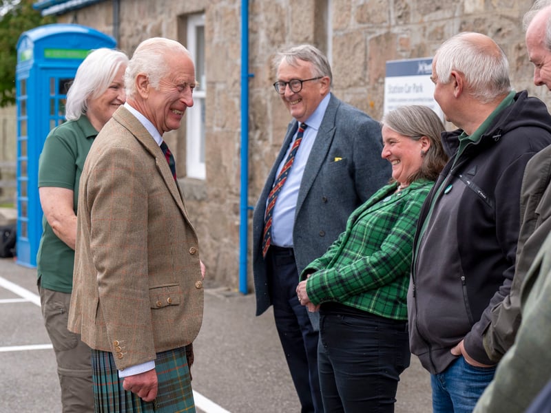 King Charles III meets local dignitaries including Maree Todd MSP