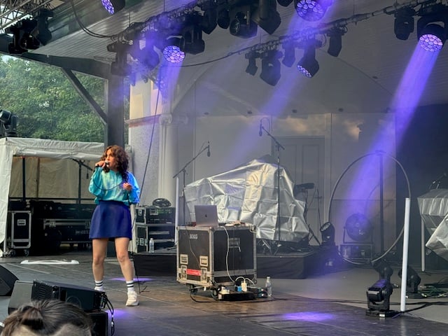 Future Islands were supported by JOON - the electronic solo project of Maltese songwriter and producer Yasmin Kuymizakis.