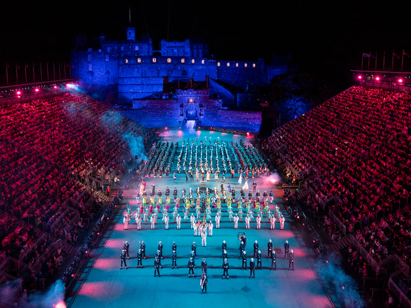 Royal Edinburgh Military Tattoo preview evening at Edinburgh Castle
