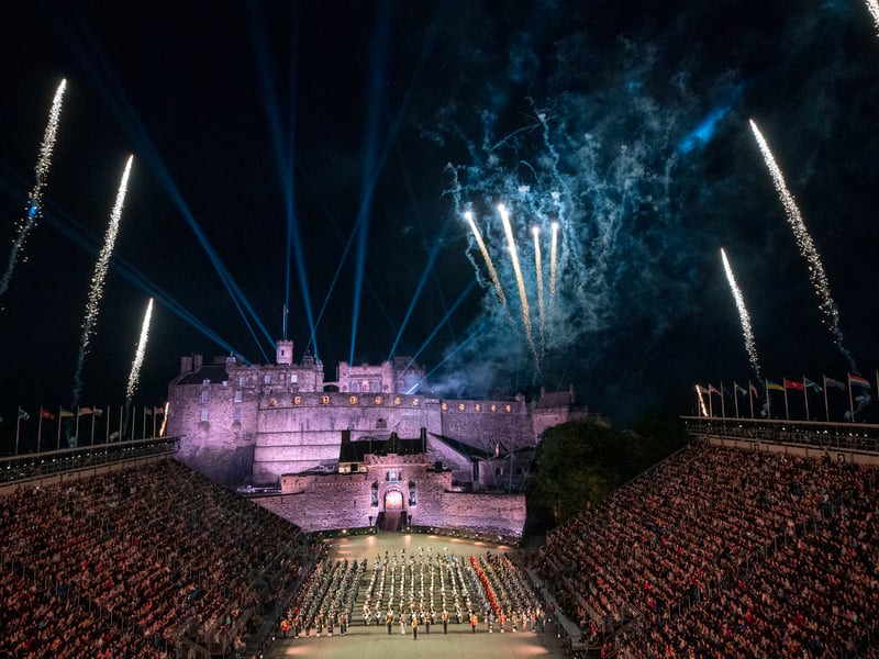Royal Edinburgh Military Tattoo preview evening at Edinburgh Castle