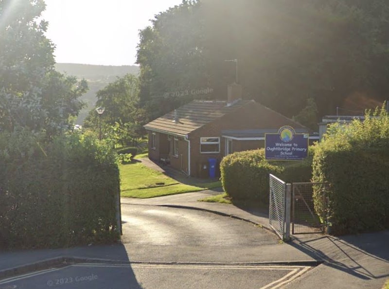 This is a primary school in Oughtibridge, near Sheffield, in South Yorkshire.
Last year, 90% of its pupils met the expected standard in reading, writing and maths, compared to an average of 57% locally, and 60% nationally.