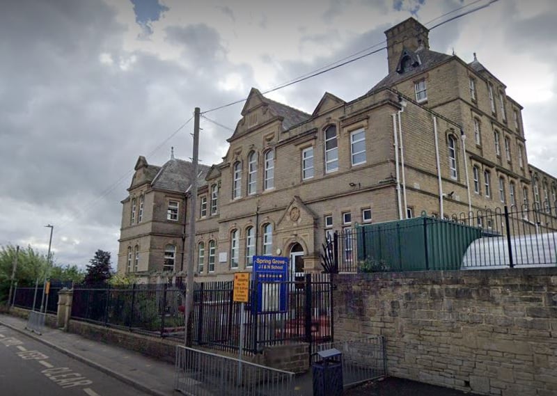 One of two schools to share the top spot, Spring Grove is a primary school in Huddersfield, West Yorkshire, with about 237 pupils on its roll.
Last year, 93% of them met the expected standard in reading, writing and maths, compared to an average of 58% locally, and 60% nationally.