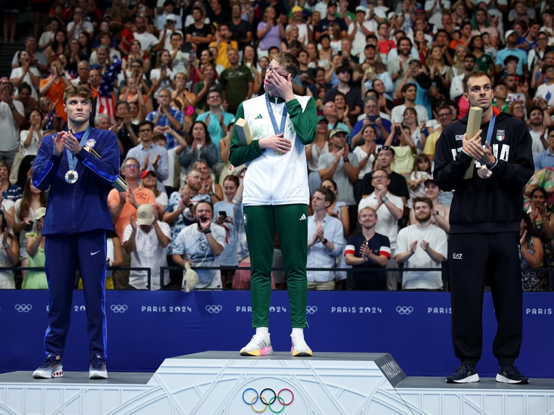 Representing Ireland at this year's competition, Daniel Wiffen set an Olympic record time of 7:38.19 during the race on July 30. 