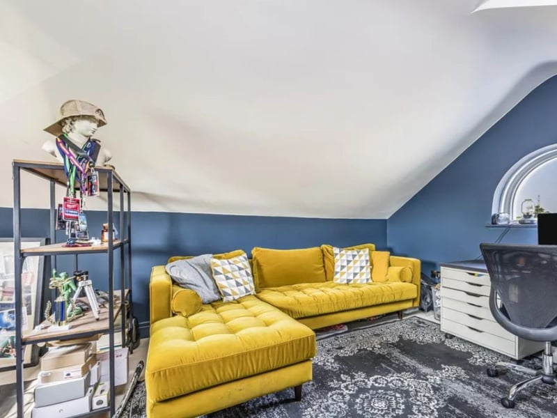 The listing says: "The heart of the home is the stunning, large open plan kitchen diner family space. This area, featuring floor-to-ceiling glazing, is bathed in natural light and provides uniterrupted views of the surrounding countryside. The internal living space in this room combines a sleek, modern kitchen with large Island and breakfast bar seating."