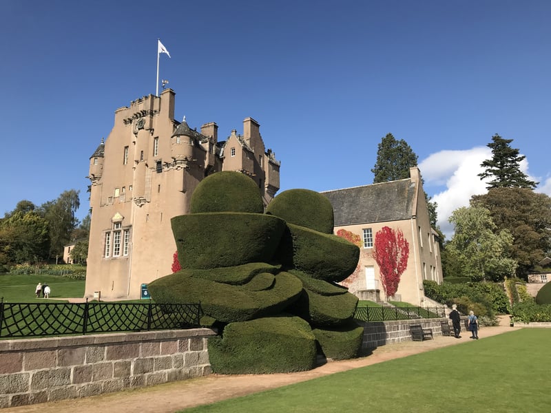 There are numerous nature trails for families to explore at Crathes Castle in Aberdeenshire