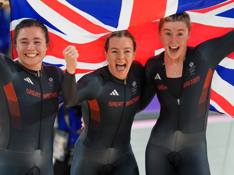 This cycling trio added to Team GB's gold medal haul after winning big in the track cycling women’s team sprint.