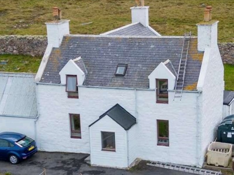 The property is an old schoolhouse that was built in 1893 and was later extended. 