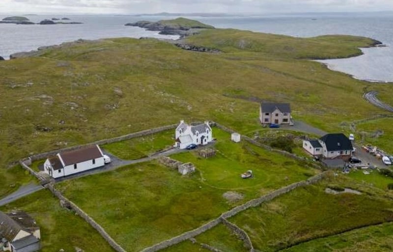 The home is on the Out Skerries, an archipelago of islets, some inhabited, in Shetland, and the most easternmost part of Shetland