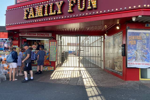 Central Pier was evacuated and closed after a teen fell through the boards to the beach below
