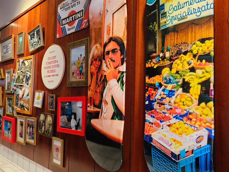Walls throughout the restaurant, on bustling Raeburn Place, are adorned with posters, plaques and old-fashioned signage.