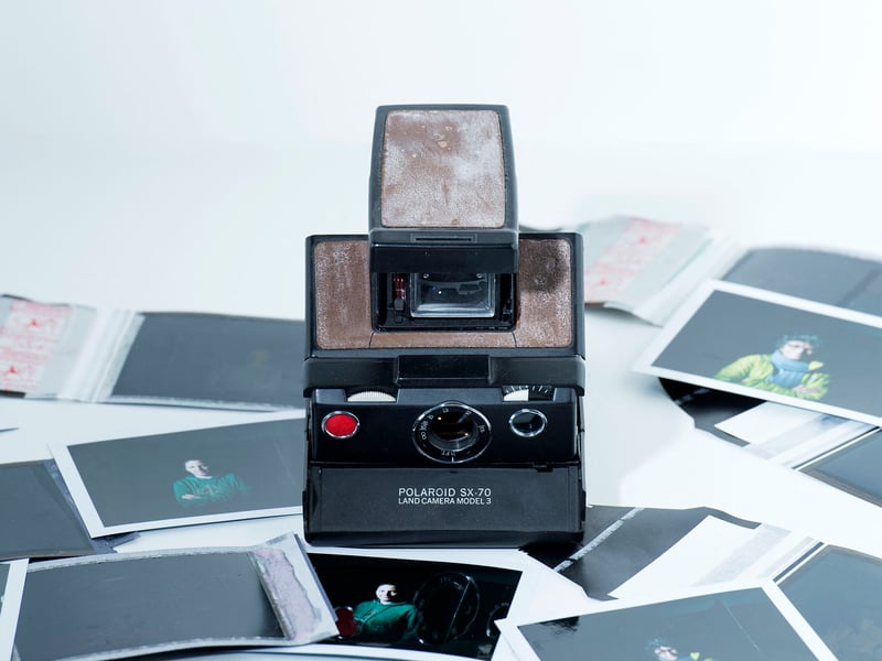 Taking a picture and having it print instantly, instead of waiting for the roll to develop was like a jump into the future. And polaroid camera's were all the rage in the 1980s. 