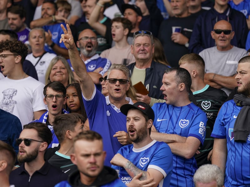 Pompey fans were in full voice on their side's Championship return at Leeds United.