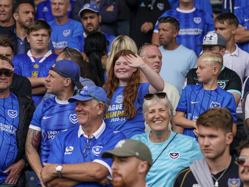 Pompey fans were in full voice on their side's Championship return at Leeds United.