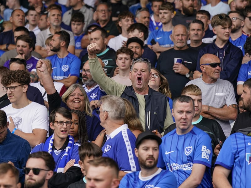 Pompey fans were in full voice on their side's Championship return at Leeds United.