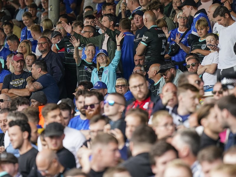 Pompey fans were in full voice on their side's Championship return at Leeds United.