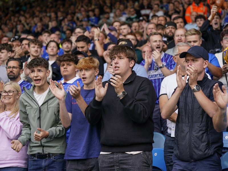 Pompey fans were in full voice on their side's Championship return at Leeds United.