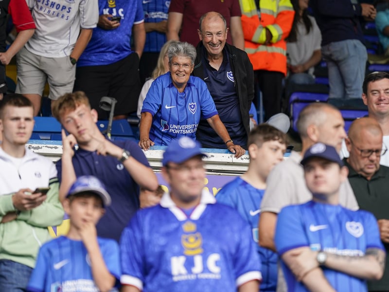Pompey fans were in full voice on their side's Championship return at Leeds United.