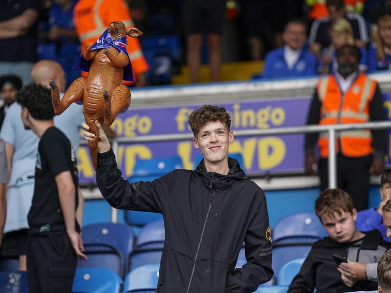 Pompey fans were in full voice on their side's Championship return at Leeds United.