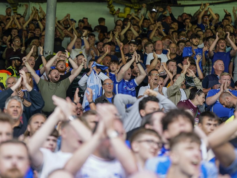 Pompey fans were in full voice on their side's Championship return at Leeds United.