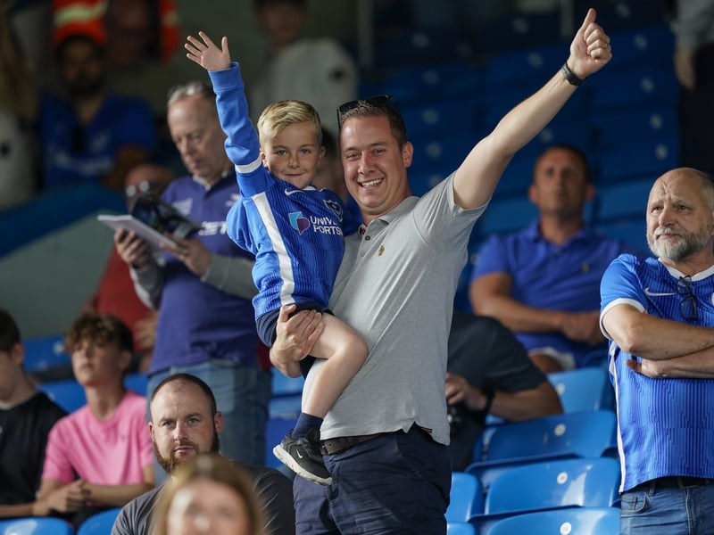 Pompey fans were in full voice on their side's Championship return at Leeds United.
