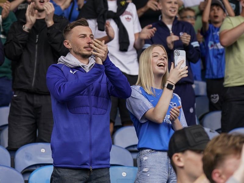 Pompey fans were in full voice on their side's Championship return at Leeds United.