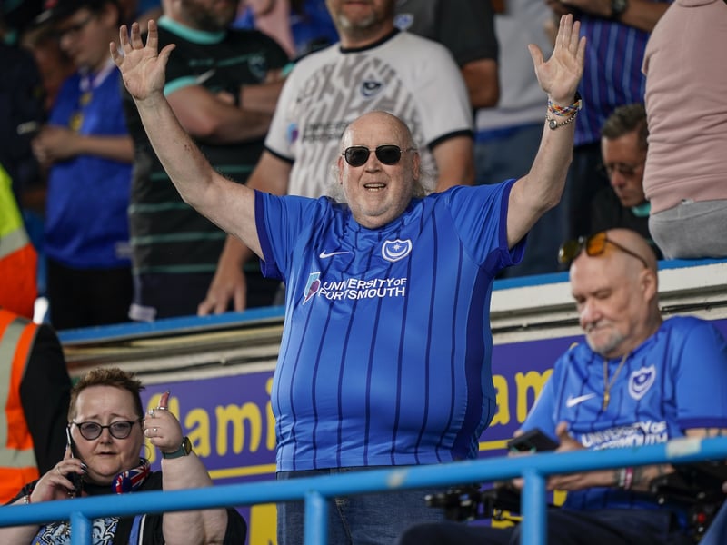 Pompey fans were in full voice on their side's Championship return at Leeds United.