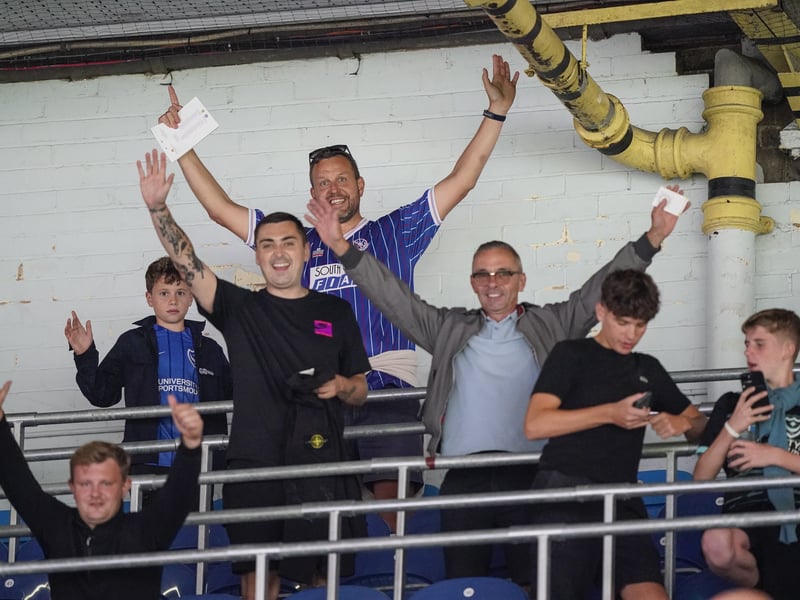 Pompey fans were in full voice on their side's Championship return at Leeds United.