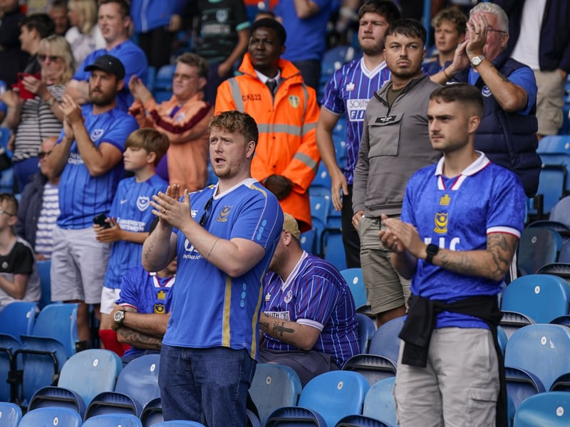 Pompey fans were in full voice on their side's Championship return at Leeds United.