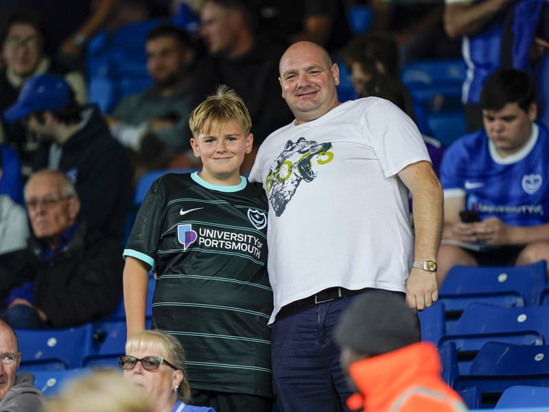 Pompey fans were in full voice on their side's Championship return at Leeds United.